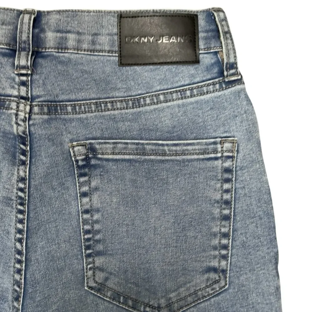 NWT Womens DKNY Sz 26 Jeans Williamsburg High Rise Flare Crop 25” Inseam NEW $79 - Picture 12 of 14